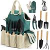 9Pcs Garden Tool Set with Storage Bag, Outdoor Gardening Scissors Kit Gift for Gardeners