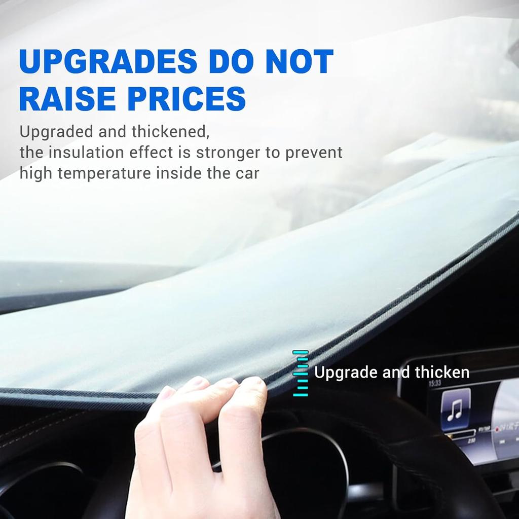 Car Windshield Sun Shade for BMW X1 IX1 U11 2022 2023 Blocks UV Rays Sun Visor Protector Keeps Your Vehicle Cool (Silver)