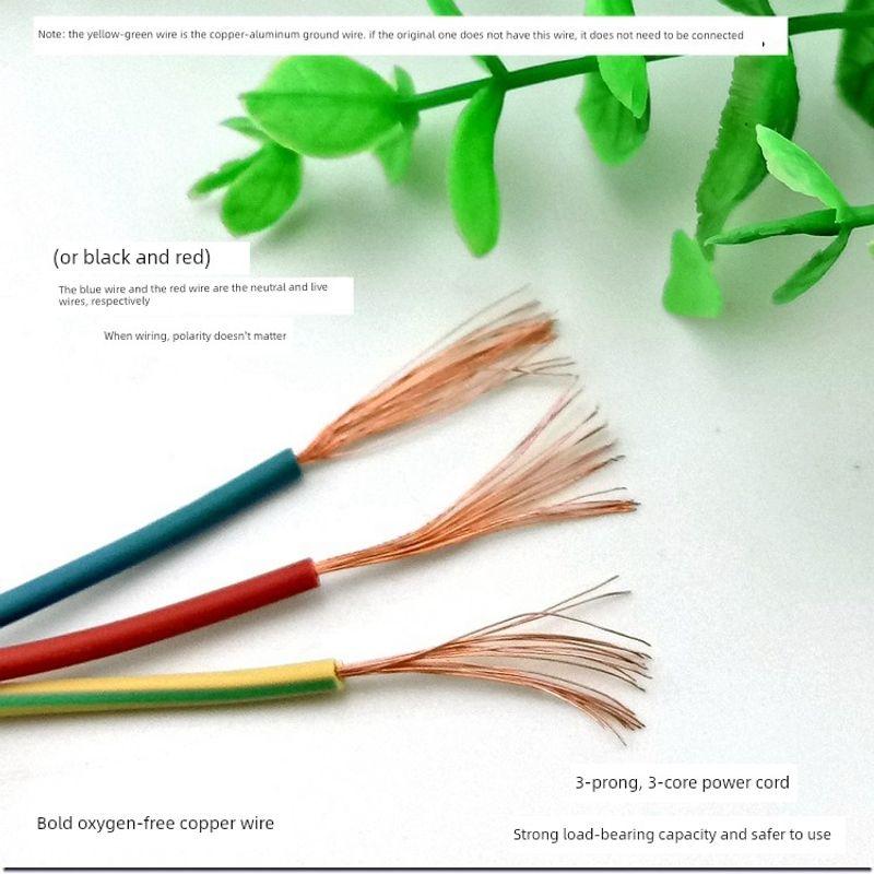 Heater Power Cord 3000W for Fire Pit, Tabletop Heater, Firebox, Barrel, Small Sun Heater, Universal 3-Prong Plug Cord