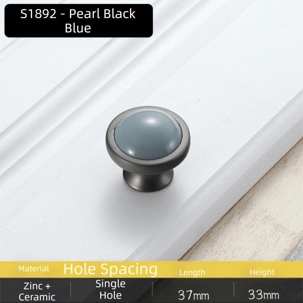 Zinc Alloy Cabinet Furniture Handle Blue Gray Cabinet Pulls Wardrob Handle Cabinet Door Hardware