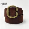 Vintage Style Waist Cincher Wide Belt, Women Retro Faux Leather Belt with C Versatile for Buckle, Brown Suede High Street Dresses Jeans Fashion