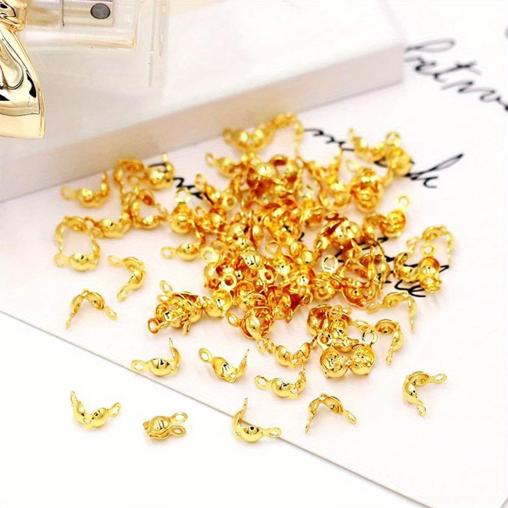 120/240 Stück Schmuckherstellungszubehör-Set, einschließlich Karabinerverschluss, Quetschperlen-Knotenverdeckungen, DIY Schmuckherstellungsmaterialien Armband