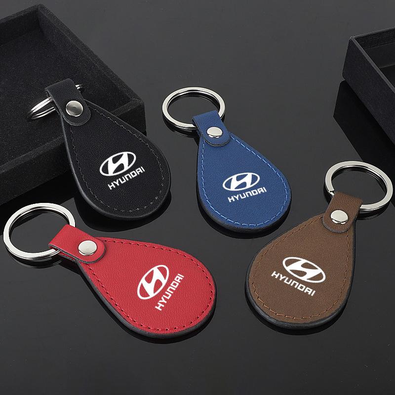 Mode Bil Logo Styling Nyckelring Nyckelkedja Nyckelring Hänge För Hyundai IX35 Veloster KIA Sportage Interiör Bilaccessoarer