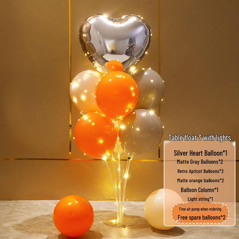Alla hjärtans dag Ballongpelardekoration för fester: Idealisk för bröllop, födelsedagar och evenemang. Perfekt för en romantisk atmosfär.