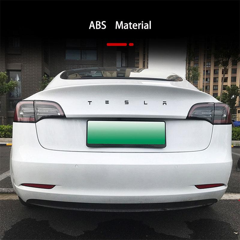 1 stk 3D ABS Logo Tesla Emblemer Bokstaver Bil Bagasjerom Merke Bakre Bokstavmerke Galvanisert For MODEL 3 MODEL S X Modifiserte tilbehør
