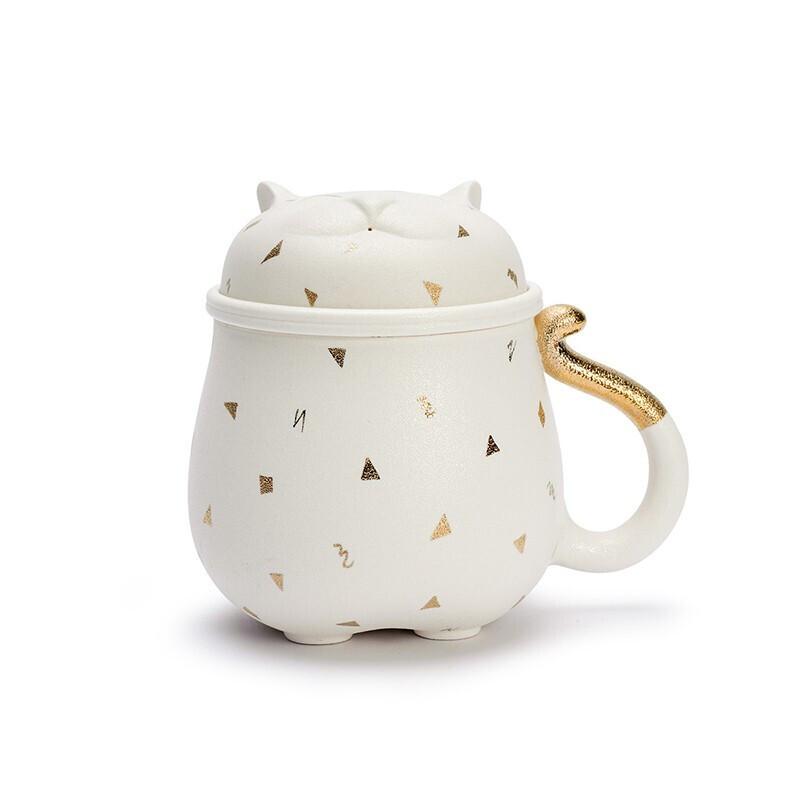 Edenus Lucky Cat Ceramic Teacup