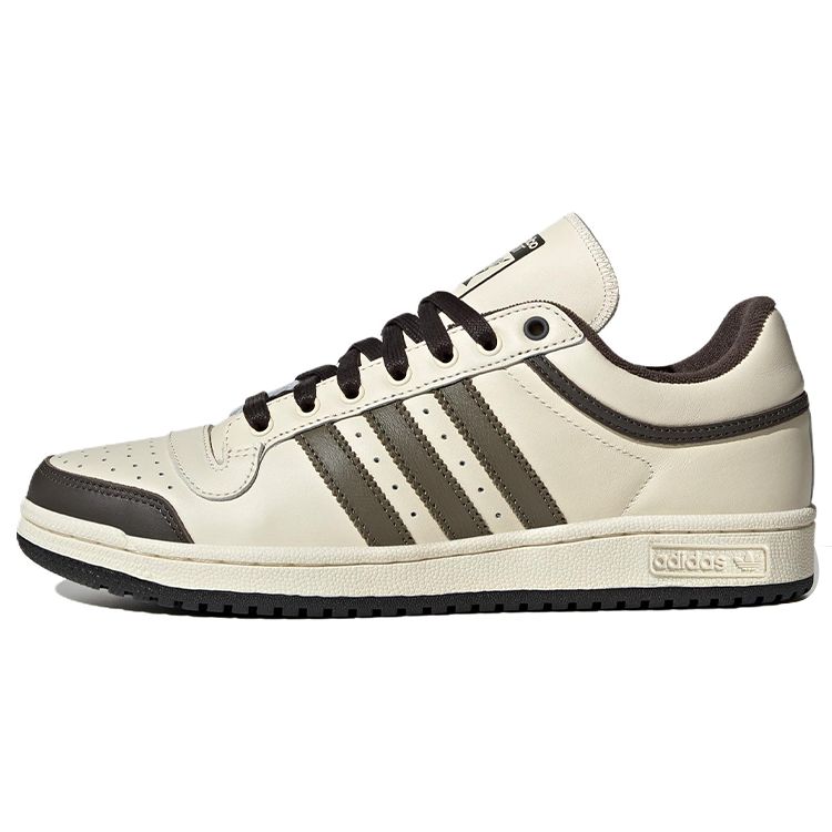 Adidas Originals Top Ten Low Slip Resistant Durable Low Top Skate Shoes Men Sneakers Beige Black IF5414