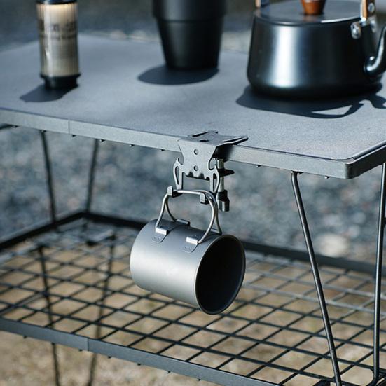 Gas Tank Hook for Camping Tables Heavy Duty Hook with Desk Clamp Stove Tank Hanger Hook for BBQ Camping Picnic