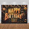 Basketball-themed birthday party decoration, backdrop for boys and girls, colorful happy sports banner.4589