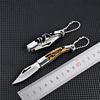 Mini Pocket Knife Portable Stainless Steel Folding Knife Keychain Box Cutter Survival Multitool Camping Emergency EDC Gadgets
