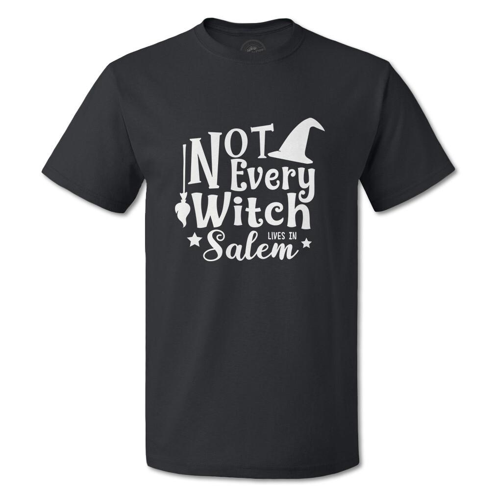 Funny Graphic T Shirts Not Every Witches Lives in Salem Cotton Nightmare Top XXXL