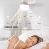 40/52cm LED Socket Fan Light Screw Ceiling Fan with Light and Remote, E27 Socket Fan with LED for Bathroom, Bedroom, Kitchen
