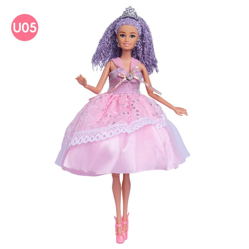

Кукла Барби 30 см с грязными косичками, европейская и американская личность, многосуставной подвижный целый комплект упакованной кукольной кружевной одежды U05