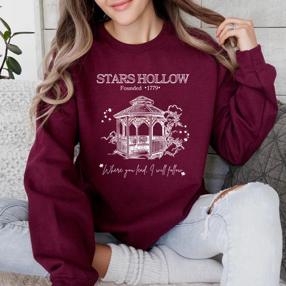 

Unisex Tv Show Gilmore Girls Sweatshirt Stars Hollow Hoodie Luke s Diner Coffee Lover Sweater Retro Dragonfly Inn Crewneck Sweatshirts
