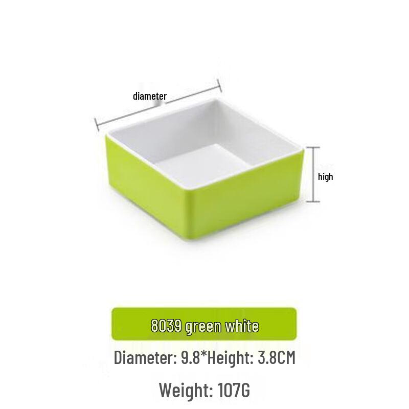 Jijun Commercial Melamine Square Snack Plate