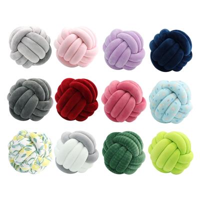 Coussin Noeud Boule Coussin Rembourré Coussins de Canapé Confortable Nordique Fait Main Coussins Noués pour Canapé Maison Lit Décoration Salon