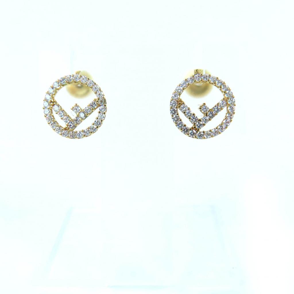 Excellent FENDI Pierce F Is Fendi Pierce Gold Used