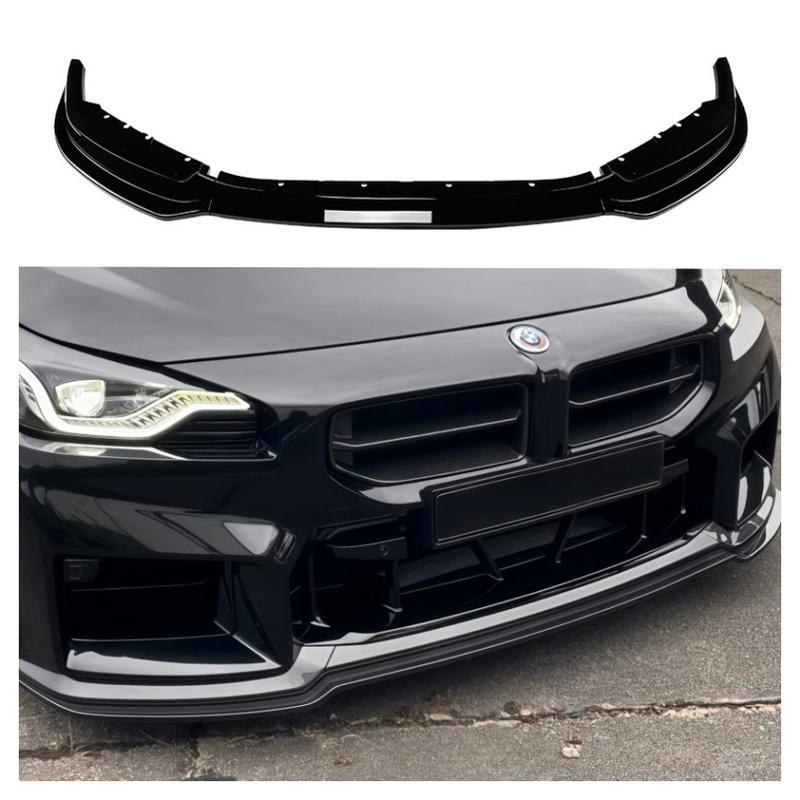 Car Front Bumper Lip For BMW 2 Series M2 G87 2023+ Splitter Spoiler Blade Diffuser Protection Plate Exterior Upgrade Decoration