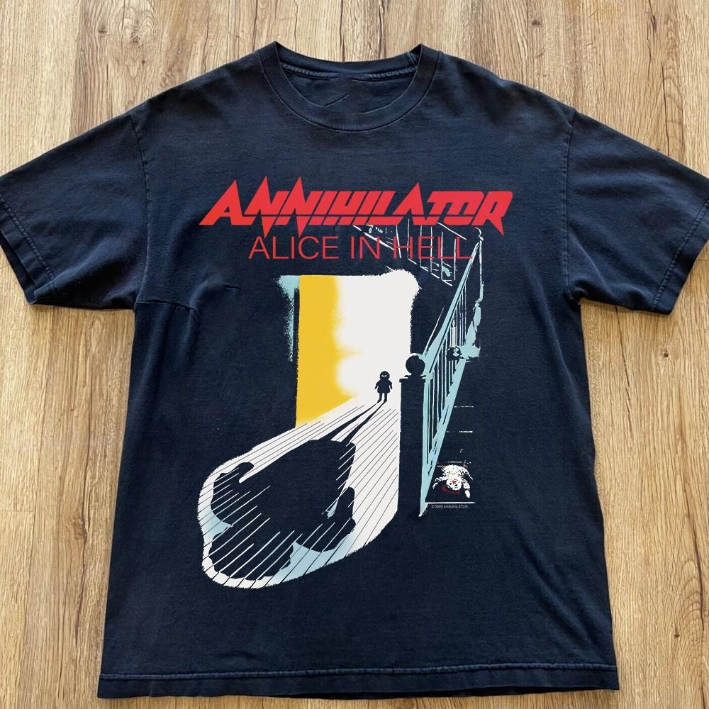 Новый Annihilator Подарок Для Фанатов Мужская S-235XL Футболка 14D610 Унисекс Футболка M 1990₽