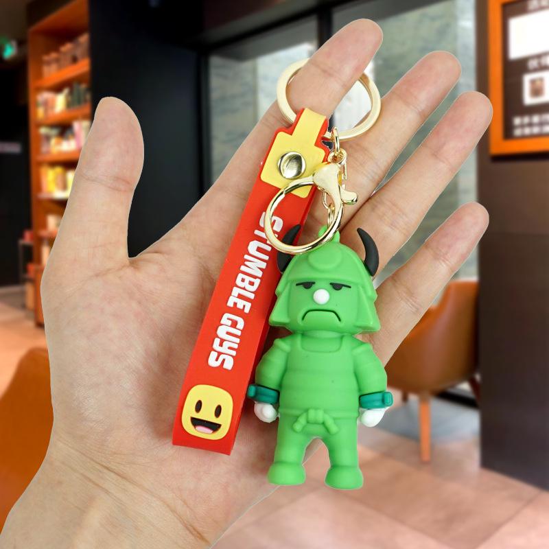 Cartoon Stumble Guys Keychain Pendant for Bags & Cars