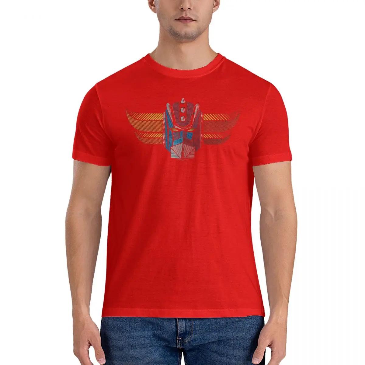 

Mens 091B Grendizer Wide T Shirts Goldorak 100 Cotton Clothes Vintage Short Sleeve Crewneck Tees Graphic Printed TShirts S