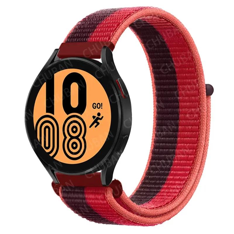 20mm/22mm Nylon Loop For Samsung Galaxy Watch 7/6/4/Classic/3/5/pro/Active 2 Sport Breathable Band Huawei Watch GT 4-3-2e Strap