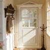 Retro Style 1/12 Scale Dollhouses Bathroom Classical Door Bathroom For DIY Room Decorations