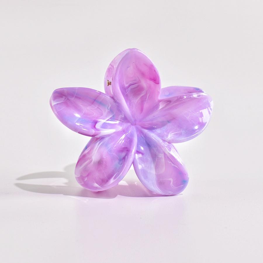 1 Stück farbige, verschmierte Blumenhaarspange im Urlaubsstil, Haaraccessoire für halbes oder ganzes Haar, geeignet als Geschenk und für den Alltag.