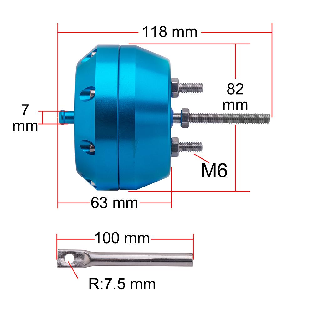Adjustable Auto 2.00" Billet Aluminum Turbo Actuator Wastegate For Ford COLLINS -31 ACTUATOR Escort Rs Cosworth Blow Off Valve