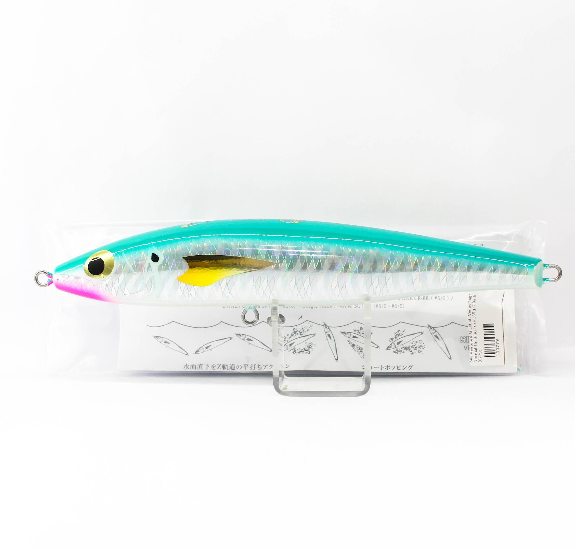 

Sea VentureX Stickbait Venus 240F Normal Floating Lure 135g G Back (0779)