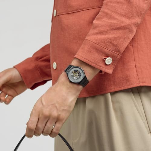 Swatch TRAIN THE HANDS Watch SS07B113G Black