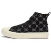 All Over Print Casual High Top Canvas Shoes Unisex Sneakers Black K0CY5VS14-990