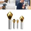 M35 TiAlN Countersunk Head Drill Bit M35 Cobalt Countersunk Deburring Chamfering Drill Bit 2-5/5-10/10-15/15-20mm