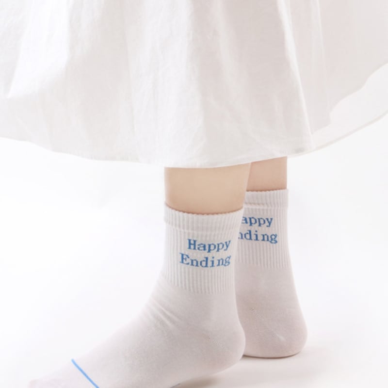 

SOCKS THE LANGUAGE Happy Ending Ankle Band Socks FREE