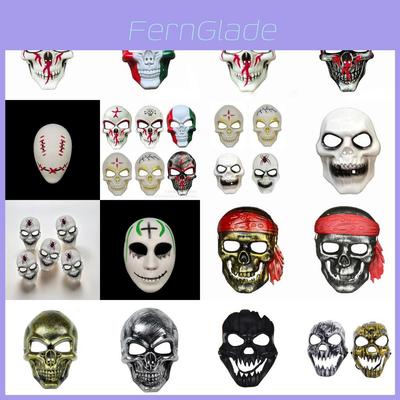 Furchteinflößende Plastik-Skelettmasken für Halloween-Cosplay-Partydekorationen im Großhandel