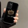 Phone Case for Samsung Galaxy S26 S25 Ultra S24 FE Queen King Couple Theme Shell S23 Plus S22 + S21 S20 5G Soft Silicone Funda