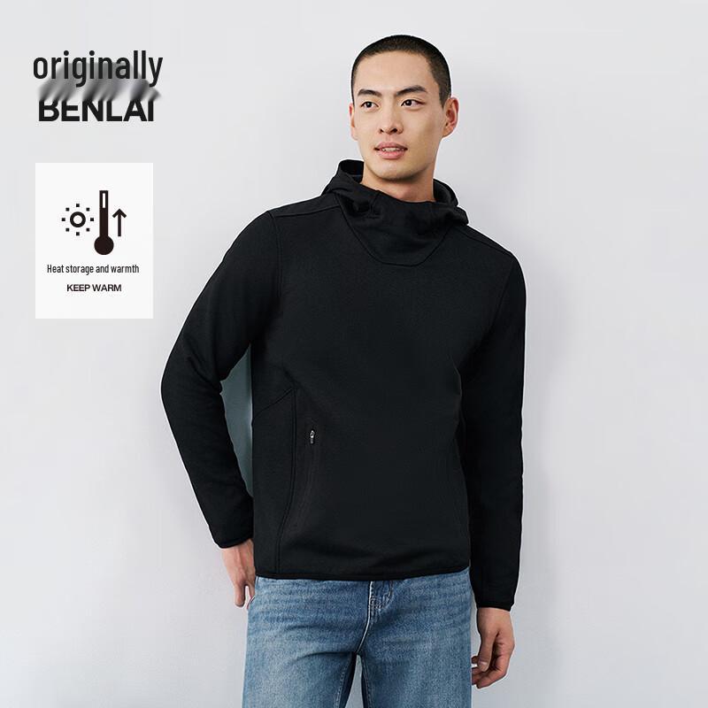 Benlai Men s Fleece Lined Hooded Sweatshirt M