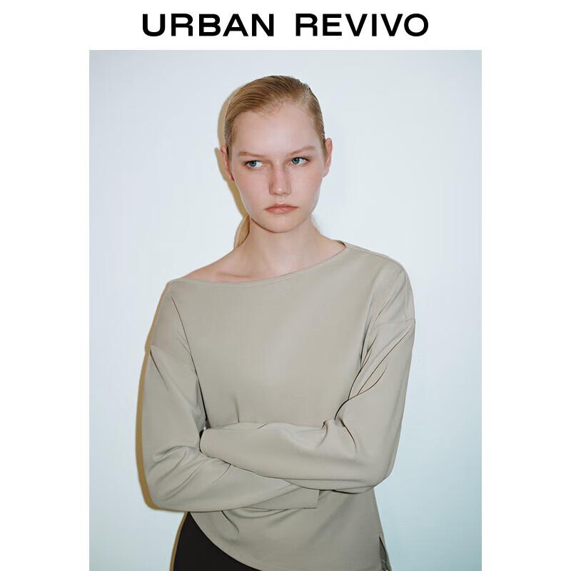 UR 2025 Women s Irregular One-Shoulder Long-Sleeve T-Shirt L