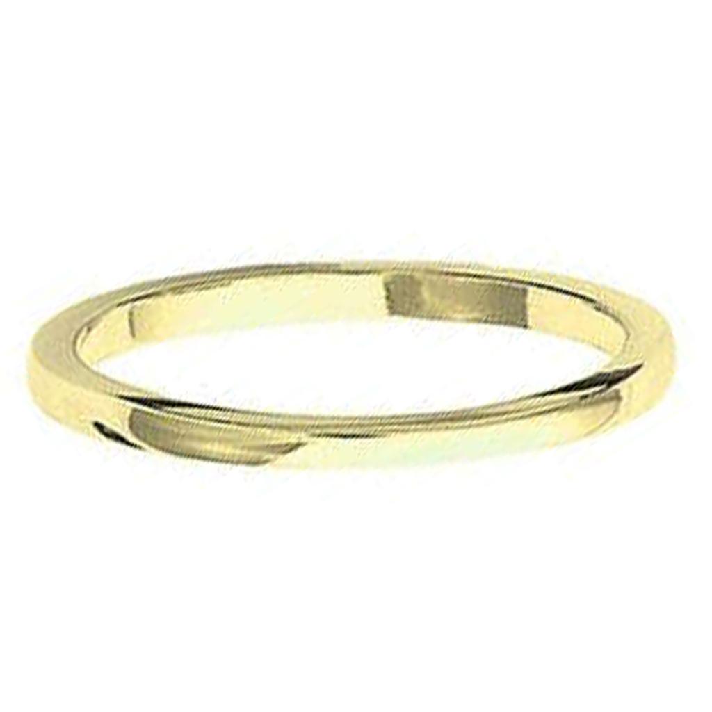 Wedding Band Gold Plated 'Lien d'Amour' Smooth - 2 Mm