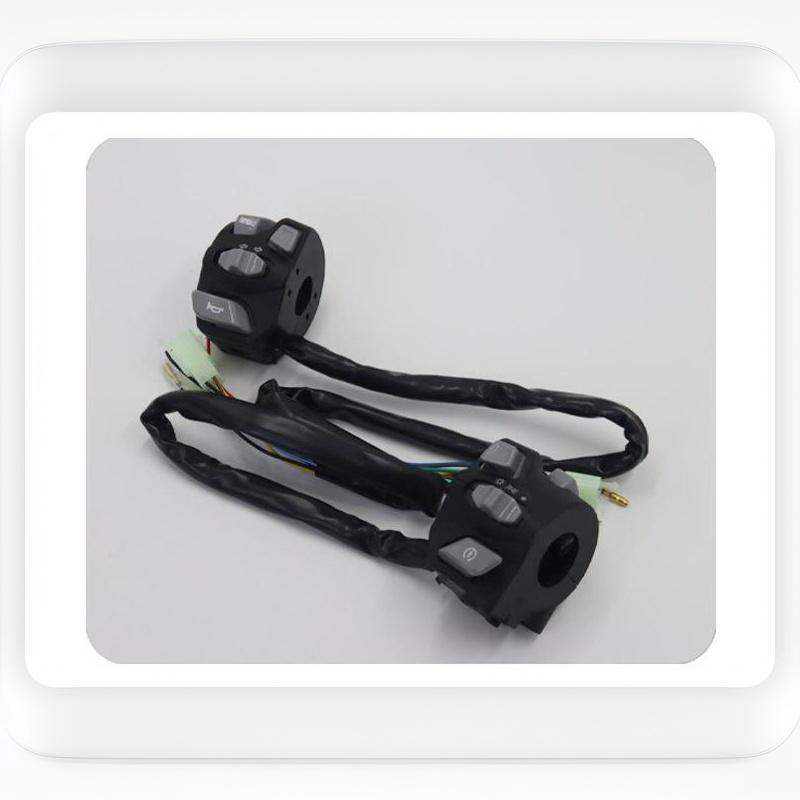 1Pair Universal Motorcycle Handlebar Control Switches Durable Abs Housing Multifunction Buttons For Dirt Street Bike Modificati