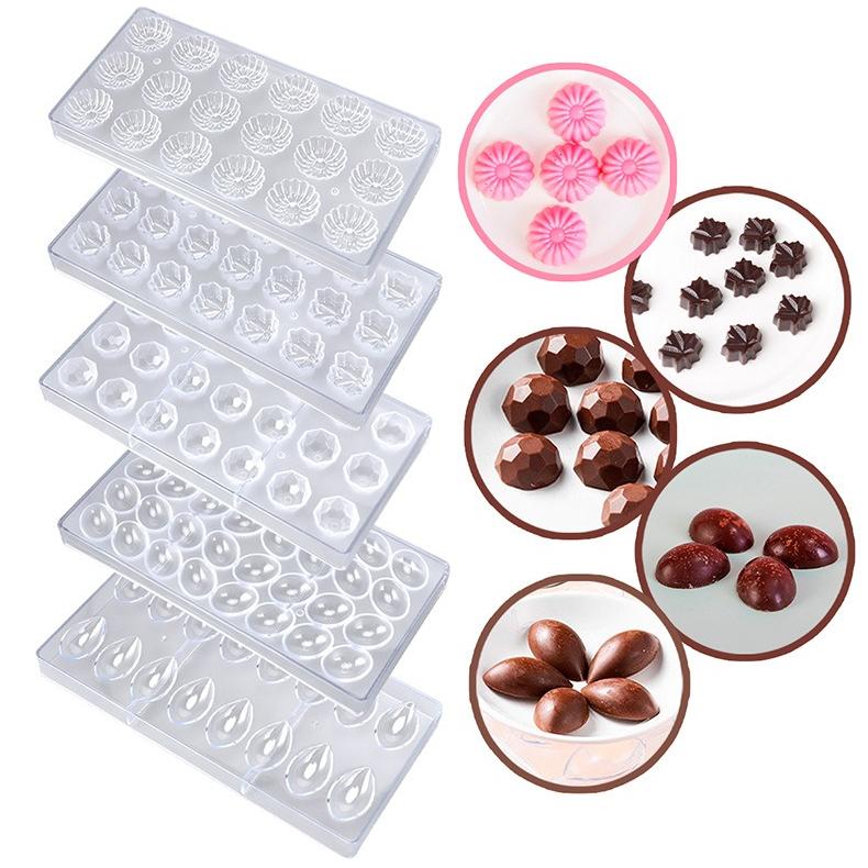 Food-grade Chocolate Molds, DIY Three-dimensional Transparent Molds, Household Molds for Cakes and Candies