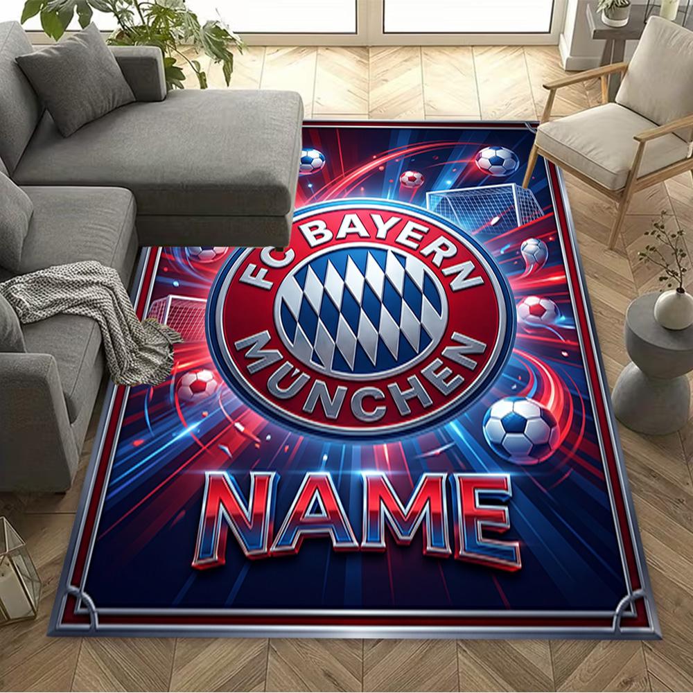 Bayern Munich Fan Gear Floor Mat Suitable for Kitchen Bedrooms Balcony Game Room Anti-slip Rug Office Home Decor Perfect Birthday/Christmas Gift Idea