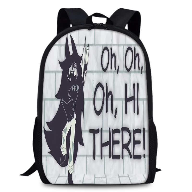 Durable Oxford Fabric School Backpack Unisex Miss Circle Cross-border Trendy Design