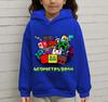 Geometry Dash Hoodie für Kinder Anime Mode Pullover Baby Mädchen Cartoon Jacken Jungen Herbst Kapuzenpullover Kinderkleidung