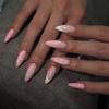 Le Fan Meijia 3D French Wearable Short Almond Flower False Nails