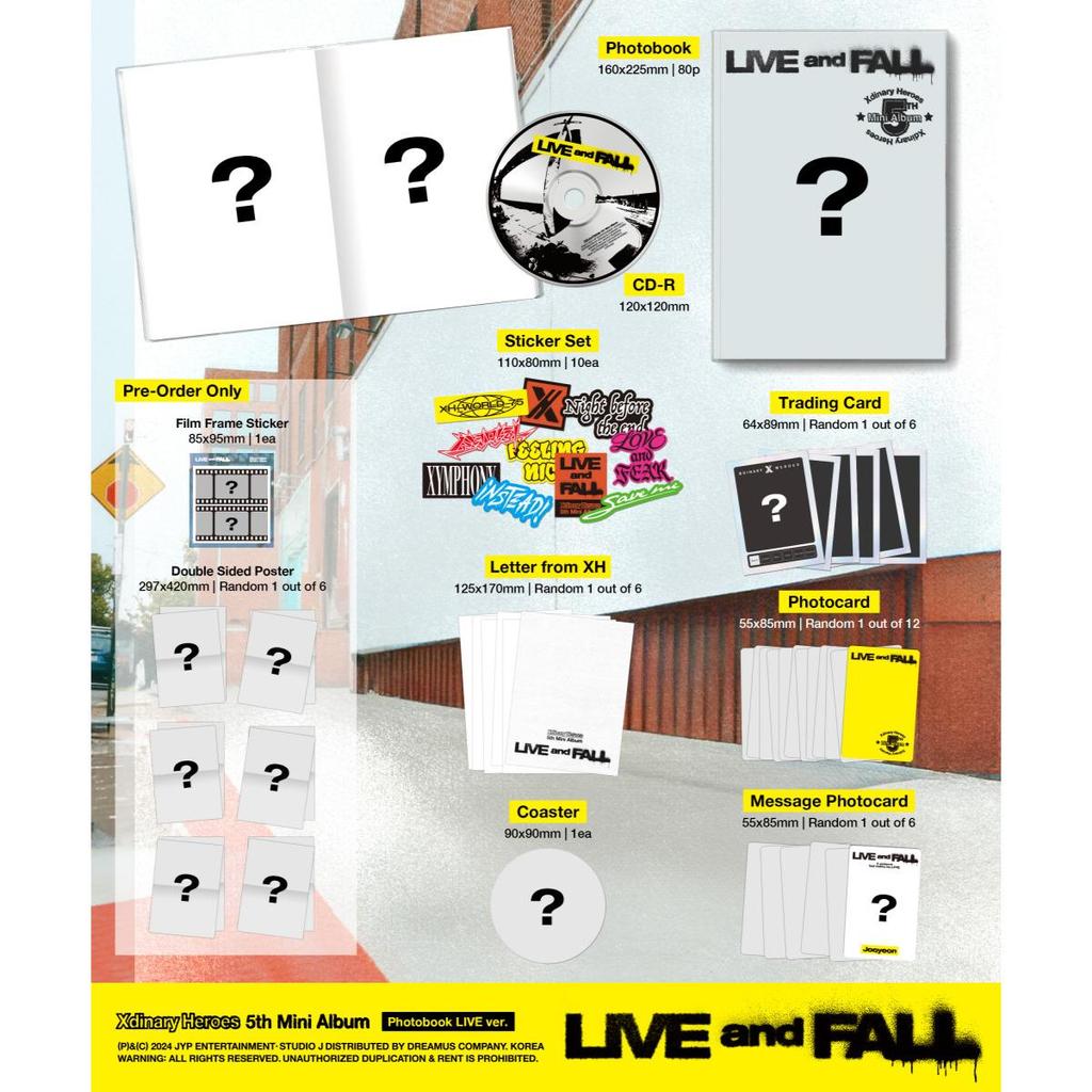 Xdinary Heroes LIVE and FALL / 5th Mini Album