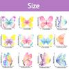 2025 New Model, Spring Flowers, Party Decoration, 12pcs/set, Butterfly Pattern, Vase Plugin, Cake Decoration, Cake Plugin