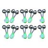 10pcs Fishing Bite Alarms Fishing Rod Bells Tip Clip Bells Accessory Fish Pole Bites ABS Outdoo R5Y4