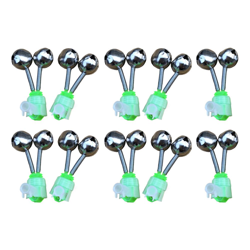 10pcs Fishing Bite Alarms Fishing Rod Bells Tip Clip Bells Accessory Fish Pole Bites ABS Outdoo R5Y4
