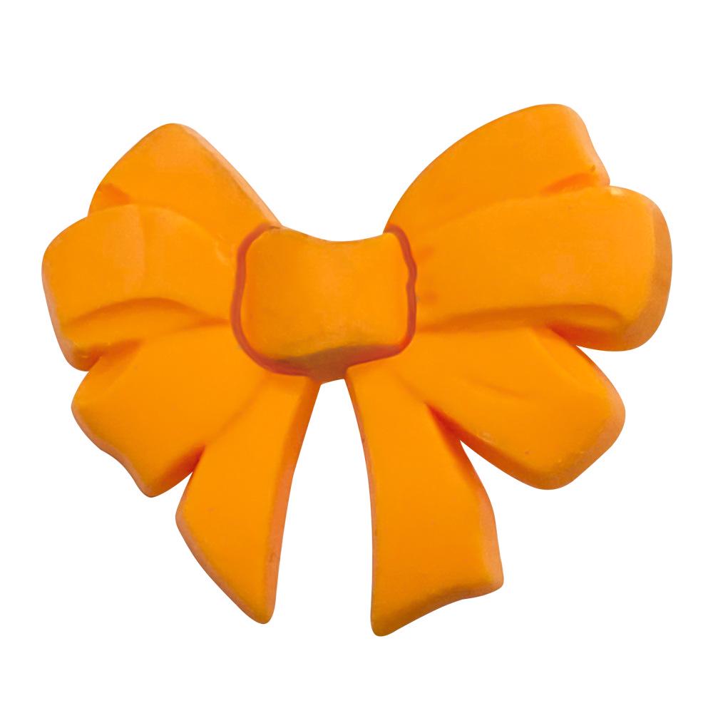 10 Bow Style Shoe Charms: Soft PVC Rubber Decor for DIY Croc Accessories